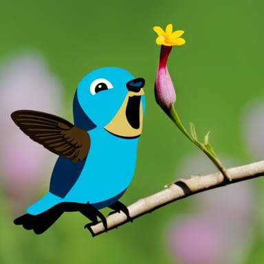 Go Blue Gopher as Hummingbird