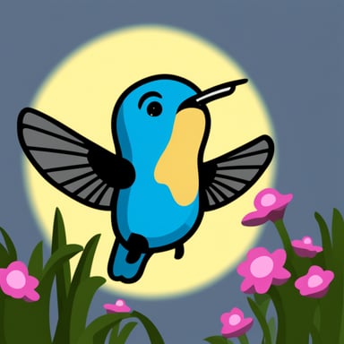 Go Blue Gopher as Hummingbird