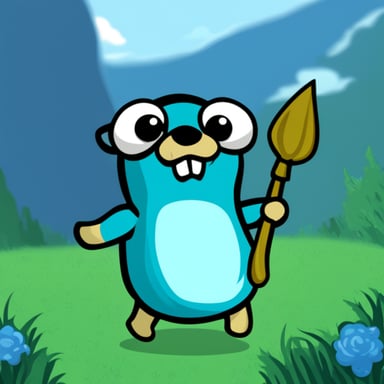 Go blue gopher comes from an MMORPG.
