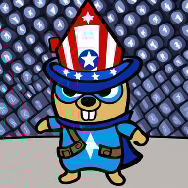 Go Blue Gopher, with a Matrix background, holds a Captain America shield adorned with the Pi-hole logo, as it defends against symbols representing advertisements and online trackers.