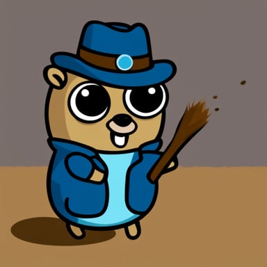 Go Blue Gopher as a cute gopher