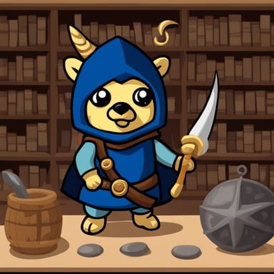 Go Blue Gopher as the Middle Ages Dragon Slayer