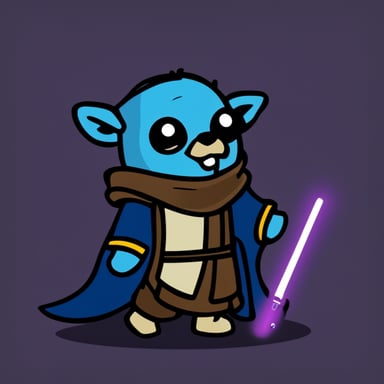 Go Blue Gopher as a padawan