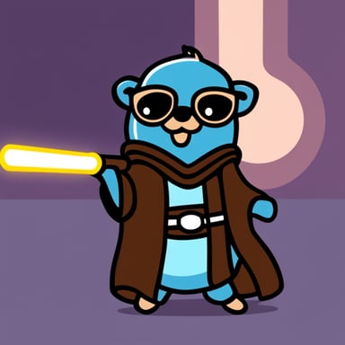 Go Blue Gopher as a padawan