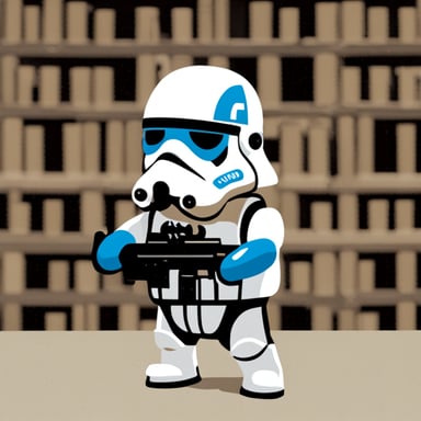 Go Blue Gopher as a Stormtrooper