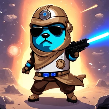 Go Blue Gopher as a Stormtrooper fighter