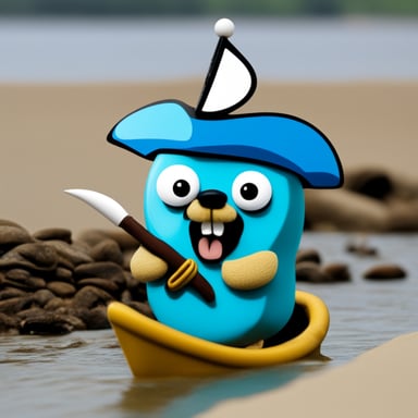 Terrible pirate Go Blue Gopher sailing