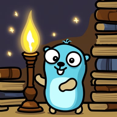 Go Blue Gopher in spiritual mode getting illumination.