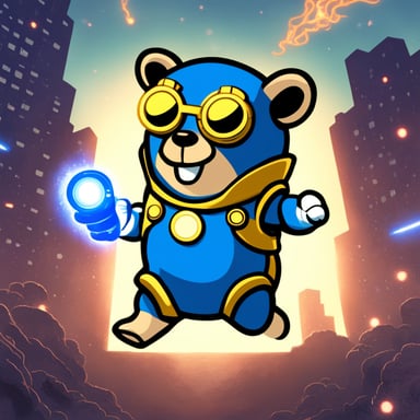 Go Blue Gopher using the Infinity Gauntlet.