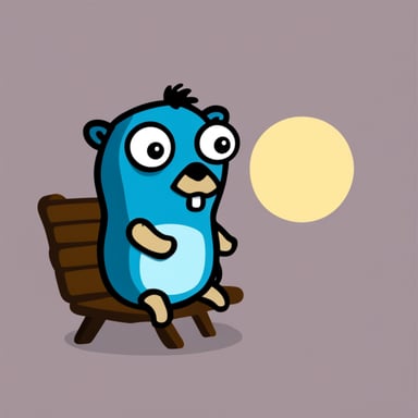 Go Blue Gopher is looking sad and depressed sitting alone.