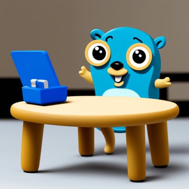 Go blue gopher using Swiss table