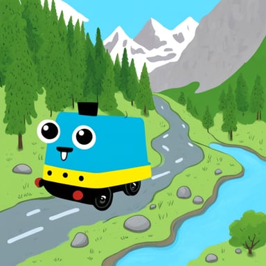 Go blue gopher navigates using a Swiss map.