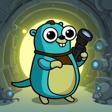 Go blue gopher as Gopher from Futurama.