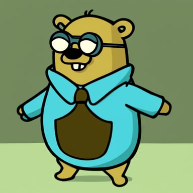 Go blue gopher as Gopher from Futurama.