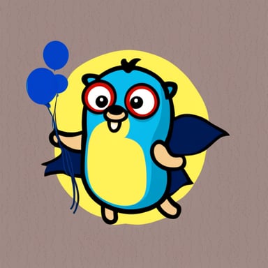 Go blue gopher is concurrent and fast.