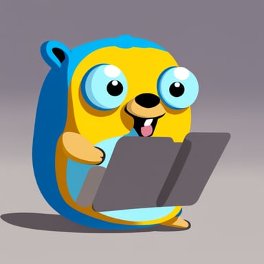Go blue gopher is concurrent and fast. Go blue gopher is even faster.