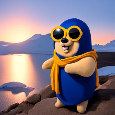 Go blue gopher on Greenland.