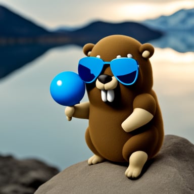 Go blue gopher on Greenland.