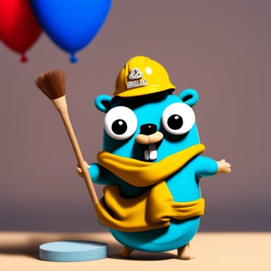 Go Blue Gopher who doesn't want to be a gopher