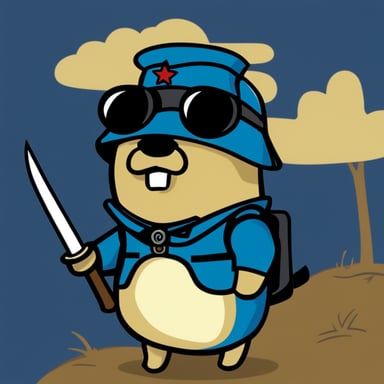Go Blue Gopher as the soldier from the Black Parade album by My Chemical Romance band.