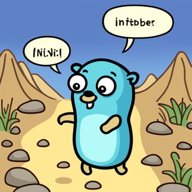 Go Blue Gopher being confused why a map is initialized with nil