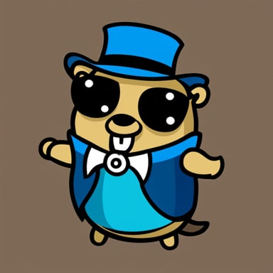 Go Blue Gopher as NodeJS mascot.