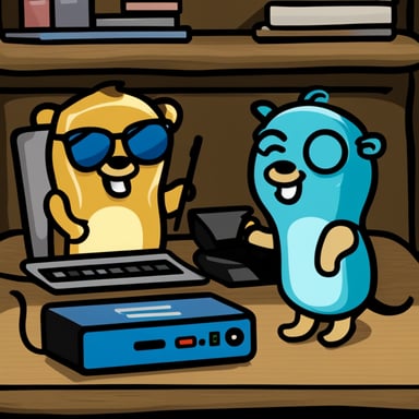 The Go Blue Gopher's wifi router was always on, ensuring everyone stayed connected.