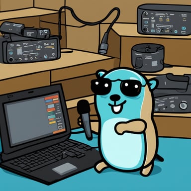 Go blue gopher explores the world of networking equipment: from wifi routers to BLE beacons.