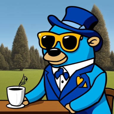 Go Blue Gopher, known for his distinctive blue fur rather than blonde hair, maintains a unique style that sets him apart from the usual businessman or politician. Instead of a signature comb-over, Go Blue Gopher sports a sleek, well-groomed coat that gleams in the sun. His attire, while formal for gopher standards, consists of a smart blue vest and a tiny tie to match his vibrant personality, distinguishing him in the world of mascots and public figures.