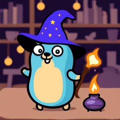 Go Blue Gopher as the wizard.