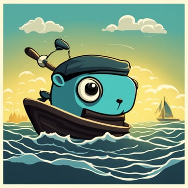 Go Blue Gopher developing cloud infrastructure code