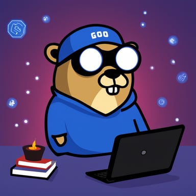 A hacker named Go Blue Gopher.