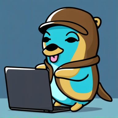 Go Blue Gopher hugging a MySQL dolphin