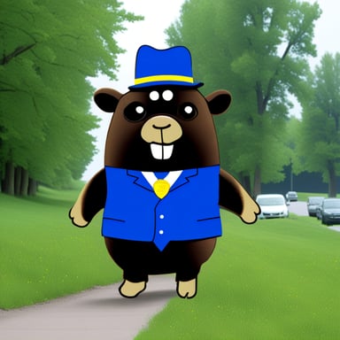 Go Blue Gopher being very Frisian.