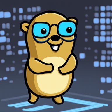 Go Blue Gopher is a 10x developer at a media company coding in the programming language Golang.