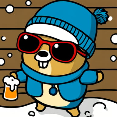 Go Blue Gopher likes snowboarding and beer.