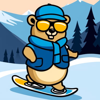 Go Blue Gopher likes snowboarding and beer.