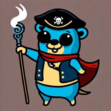 Go Blue Gopher from pirate metal party