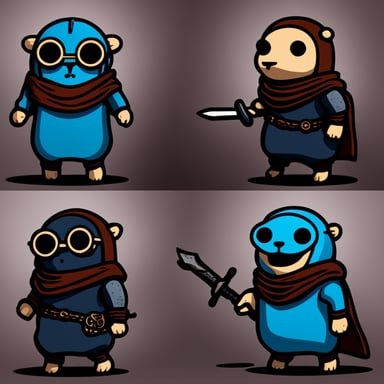 Go Blue Gopher as the character of Dark Souls game