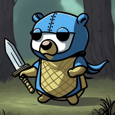 Go blue gopher as the not happy character of Dark Souls game because he lost all his souls.