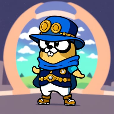 Go Blue Gopher as a JoJo character