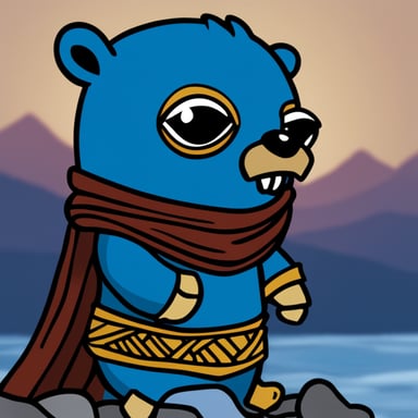 Go Blue Gopher as God of War