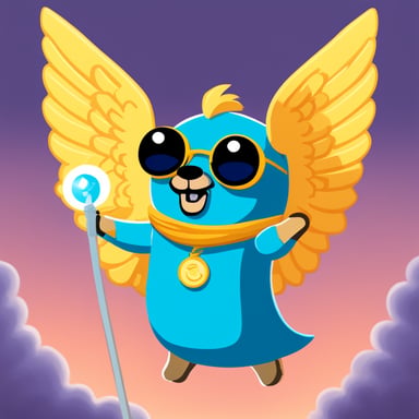Go Blue Gopher as Icarus