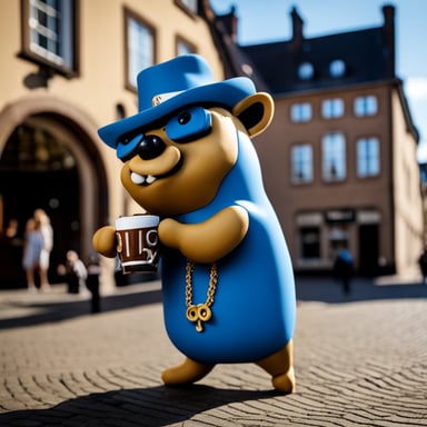 In Bremen, Germany, the Go Blue Gopher became an unexpected sensation, charming locals and visitors alike with its unique presence.