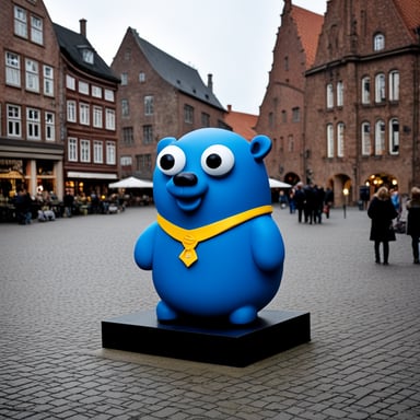 In Bremen, Germany, the Go Blue Gopher became an unexpected sensation, charming locals and visitors alike with its unique presence.