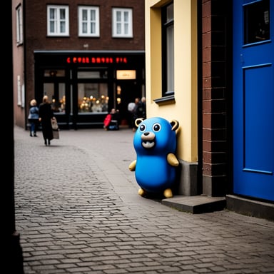 In Bremen, Germany, the Go Blue Gopher became an unexpected sensation, charming locals and visitors alike with its unique presence.