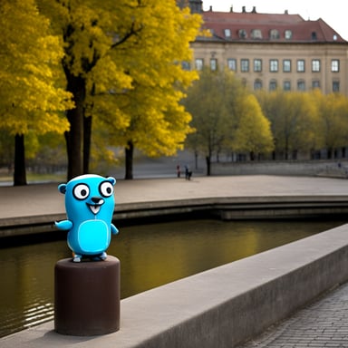 Go Blue Gopher in Berlin, Germany.