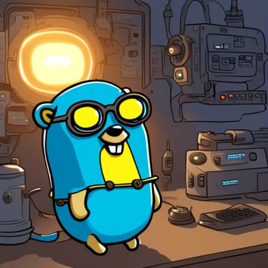 Go Blue Gopher as Xenon Girl of the 21st Century.
