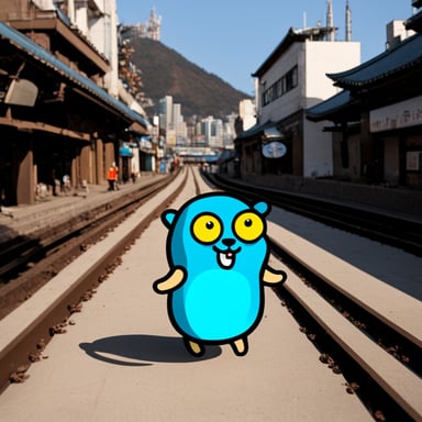 Go Blue Gopher in Busan