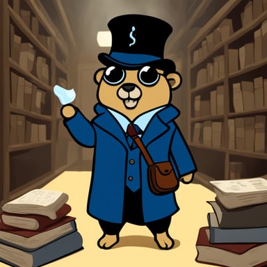 Go Blue Gopher as Sherlock Holmes.